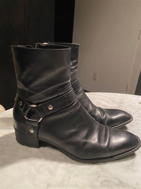 yves saint laurent wyatt boots 11|yves saint laurent boots women's.